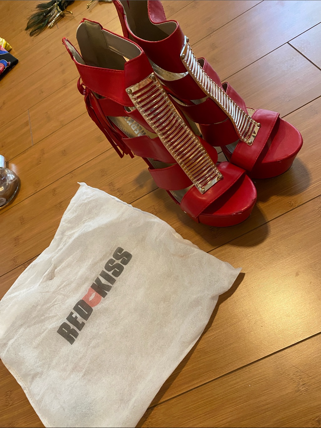 Red Shoes Like New